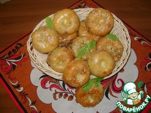 слоистые мини пироги с капустой