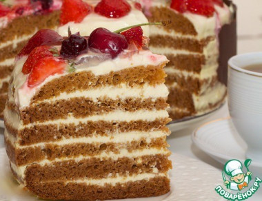 медовик без коржей