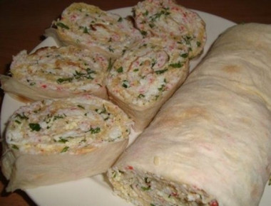 Рулет из лаваша