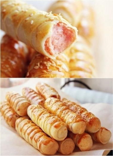 сосиски в слоеном тесте