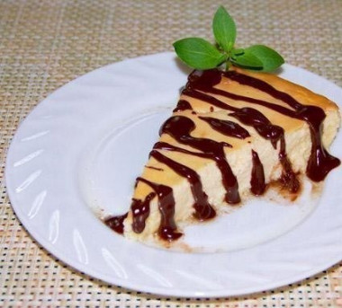 Творожная запеканка с шоколадом