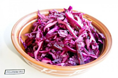 Капуста краснокачанная маринованная