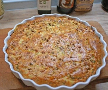 Заливной пирог для любой несладкой начинки