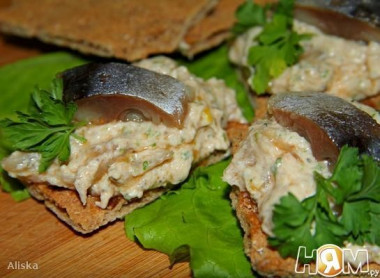 Паштет из копченой скумбрии