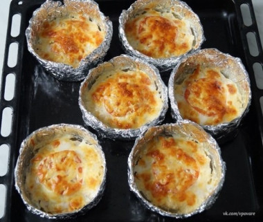 Куриное филе "Сюрприз", запечённое в фольге