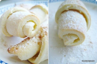 нежные рогалики из творожного теста