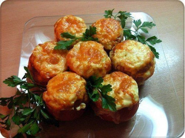 «Помидоры, фаршированные курицей»