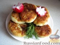 Картофельные котлеты с грибами