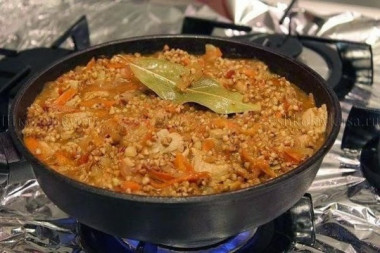 Гречка по купечески.