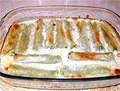 Каннеллони с творогом и укропом