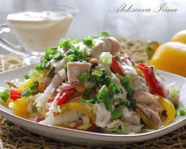 Салаты из куриного филе