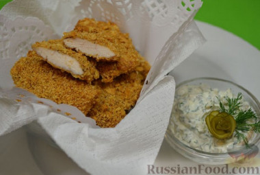 Куриные наггетсы без масла