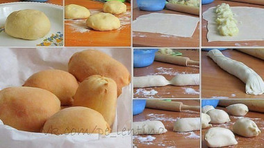 Пирожки-малышки «слоеные» скороспелые из необычного теста.