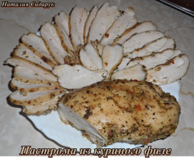 Пастрома из куриного филе