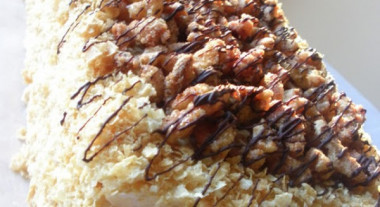 Вафельный торт безе