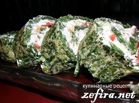 Шпинатный рулет