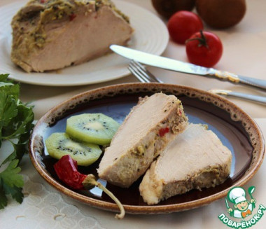 Мясо, запеченное с киви