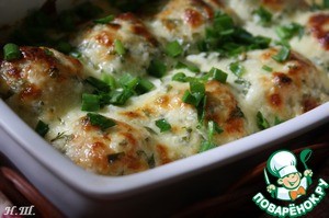 Куриные шарики в сливочном соусе