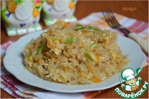 Капуста с горохом