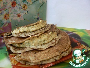 Овсяно-ржаные блинчики с горохом