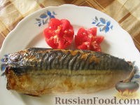 Скумбрия, запеченная в рукаве