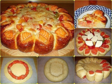 Красивый рыбный пирог