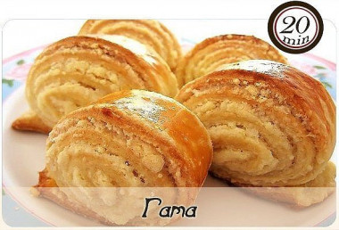 Гата. Ну оооочень вкусные рулетики! И готовятся быстро!
