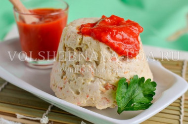 Паровая куриная запеканка в мультиварке