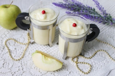 Яблочный крем-десерт...