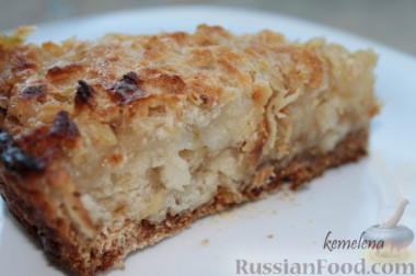 Насыпной яблочный пирог - 2 вариант