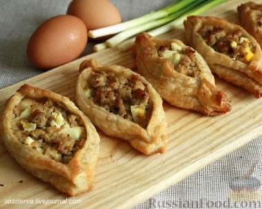 Ленивые расстегаи с мясом