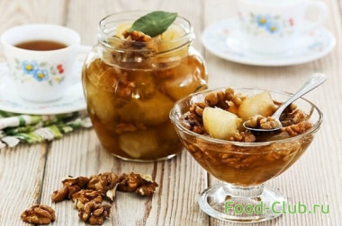 Варенье из яблок с грецкими орехами в мультиварке