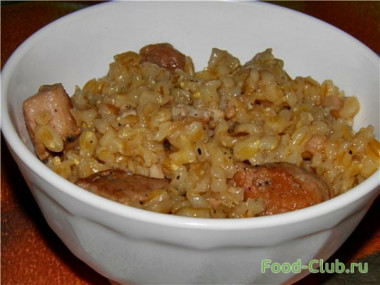 Перловка с мясом в мультиварке