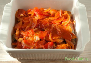 Горбуша под маринадом