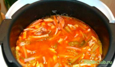 Солянка сборная мясная в мультиварке