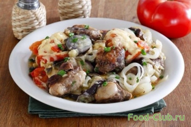 Баранина с овощами в мультиварке