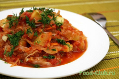 Овощное рагу в мультиварке