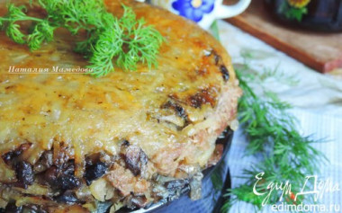 ПОСТНАЯ КАРТОФЕЛЬНАЯ ЗАПЕКАНКА С ГРИБАМИ В МУЛЬТИВАРКЕ