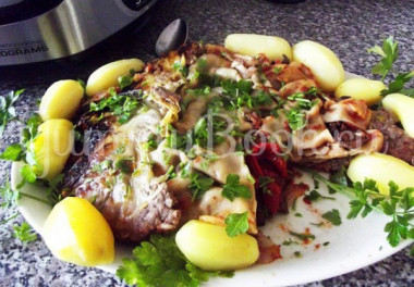 Ленивый голубец с лазаньей в мультиварке