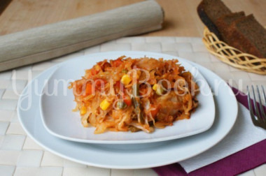 Тушеная капуста в мультиварке