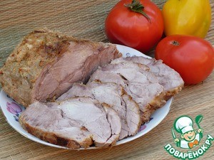 Свинина, шприцованная сливками