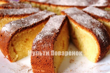 Твоpожный кекс, пpостой pецепт для мультиваpки