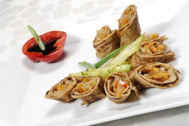 Гречневые блины с начинкой из овощей 