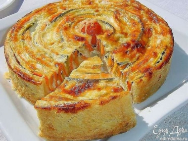 Овощной пирог "Осеннее солнце "