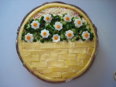 Оригинальное оформление салатов