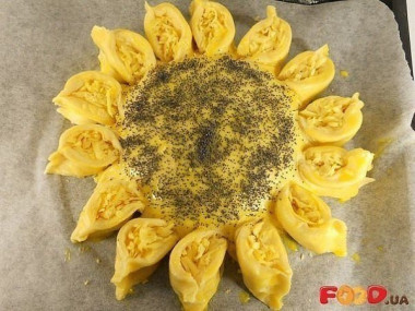 ПИРОГ С МЯСОМ И СЫРОМ *ПОДСОЛНУХ*