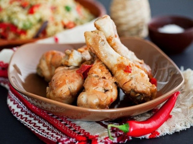 Рецепт маринада для курицы в духовке...