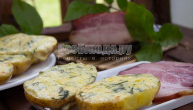 Картошка с чесноком в духовке...