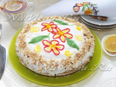 бисквитный торт в мультиварке...