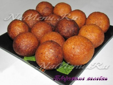 творожные колобки...